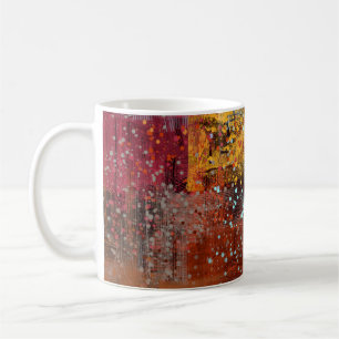 Abstrakter Hintergrund. 2d Abbildung. Digitaler Rü Kaffeetasse