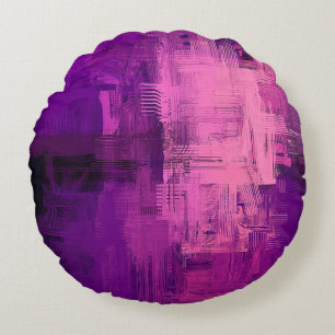 Abstrakter Hintergrund. 2d Abbildung. Digitaler Rü Rundes Kissen