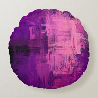 Abstrakter Hintergrund. 2d Abbildung. Digitaler Rü Rundes Kissen