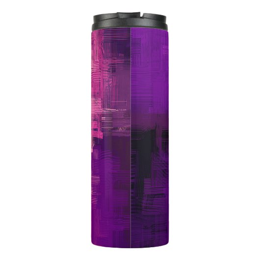 Abstrakter Hintergrund. 2d Abbildung. Digitaler Rü Thermosbecher (Rückseite)