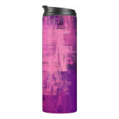 Abstrakter Hintergrund. 2d Abbildung. Digitaler Rü Thermosbecher (Nach rechts gedreht)