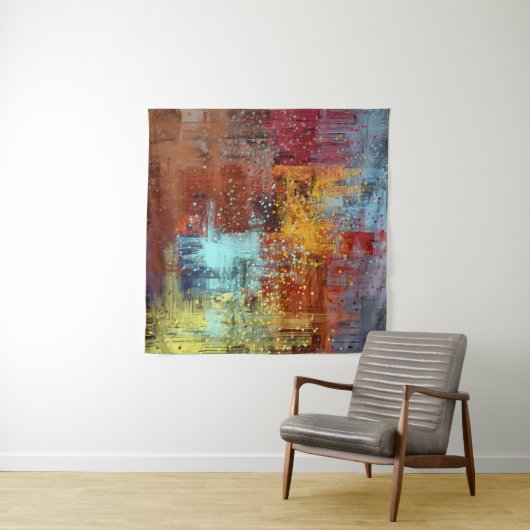 Abstrakter Hintergrund. 2d Abbildung. Digitaler Rü Wandteppich (Beispiel (Horizontal))