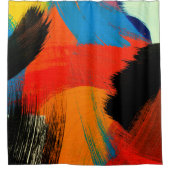 Abstrakter Hintergrund. Acrylfarben. Gemälde auf c Duschvorhang (Vorderseite)