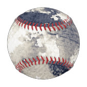 Abstrakter Hintergrund. Aquarell, Tinte Baseball (Vorderseite)