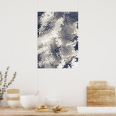 Abstrakter Hintergrund. Aquarell, Tinte Poster (Küche)