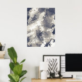 Abstrakter Hintergrund. Aquarell, Tinte Poster (Heimbüro)