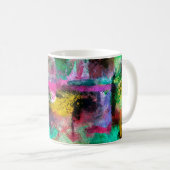 abstrakter Hintergrund aus farbchaotischer Unschär Kaffeetasse (VorderseiteRechts)