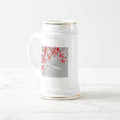 Abstrakter Hintergrund Bierglas (Vorderseite Links)