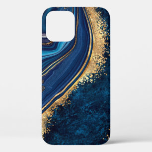 abstrakter Hintergrund blau Marmor Achat Granit Mo Case-Mate iPhone Hülle