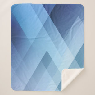 Abstrakter Hintergrund. Blaues Dreiecksmuster. Sherpadecke