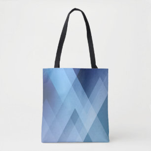 Abstrakter Hintergrund. Blaues Dreiecksmuster. Tasche