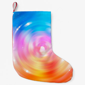 abstrakter Hintergrund. brillanter Kreise Hintergr Kleiner Weihnachtsstrumpf