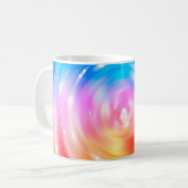 abstrakter Hintergrund. Brillanter Kreishintergrun Kaffeetasse (Vorderseite Links)
