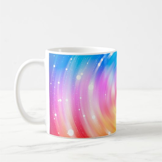 abstrakter Hintergrund. Brillanter Kreishintergrun Kaffeetasse (Links)