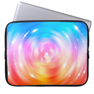 abstrakter Hintergrund. Brillanter Kreishintergrun Laptopschutzhülle