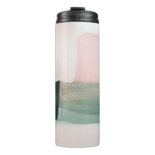 Abstrakter Hintergrund der modernen Kunst. Malerei Thermosbecher