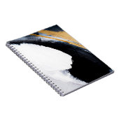 Abstrakter Hintergrund der Ölstruktur. Abstraktes  Notizblock (Rechte Seite)