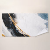 Abstrakter Hintergrund der Ölstruktur. Farbe auf d Badehandtuch (Badehandtuch)