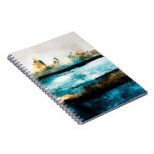 Abstrakter Hintergrund der Ölstruktur. Farbe auf d Notizblock (Rechte Seite)