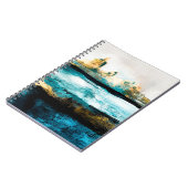 Abstrakter Hintergrund der Ölstruktur. Farbe auf d Notizblock (Linke Seite)