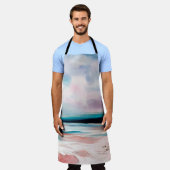 Abstrakter Hintergrund der Ölstruktur. Farbe auf d Schürze (Getragen)