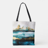 Abstrakter Hintergrund der Ölstruktur. Farbe auf d Tasche (Rückseite)