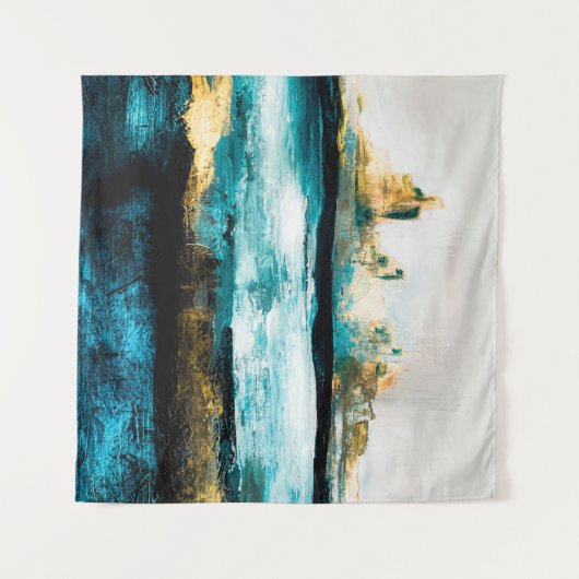 Abstrakter Hintergrund der Ölstruktur. Farbe auf d Wandteppich (Vorderseite (Horizontal))