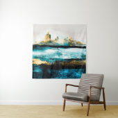 Abstrakter Hintergrund der Ölstruktur. Farbe auf d Wandteppich (Beispiel)