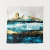 Abstrakter Hintergrund der Ölstruktur. Farbe auf d Wandteppich (Vorderseite)