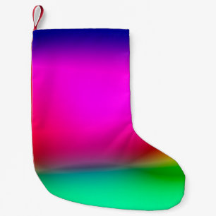 abstrakter Hintergrund der unscharfen Lichter, far Kleiner Weihnachtsstrumpf