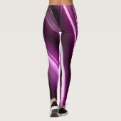 Abstrakter Hintergrund des lila Fraktals Leggings (Rückseite)