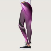 Abstrakter Hintergrund des lila Fraktals Leggings (Links)
