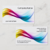 Abstrakter Hintergrund des Regenbogens Visitenkarte (Vorne/Hinten)