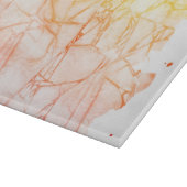 abstrakter Hintergrund des Watercolor Schneidebrett (Ecke)
