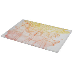 abstrakter Hintergrund des Watercolor Schneidebrett