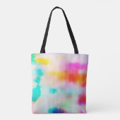 Abstrakter Hintergrund einer farbenfrohen Vintage- Tasche (Rückseite)