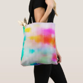 Abstrakter Hintergrund einer farbenfrohen Vintage- Tasche (Von Nahem)