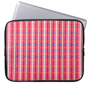 abstrakter Hintergrund, farbenfroh gestreift Laptopschutzhülle