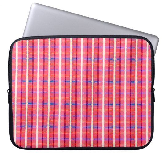 abstrakter Hintergrund, farbenfroh gestreift Laptopschutzhülle (Vorderseite)