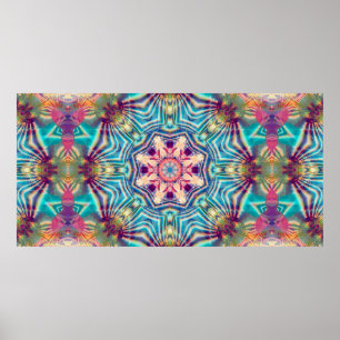 Abstrakter Hintergrund farbenfroh kaleidoskopisch. Poster