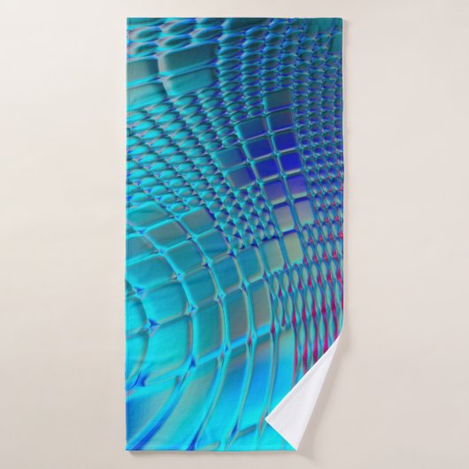 Abstrakter Hintergrund. Farbenfrohe Wavy-Design-Ta Badehandtuch (Badehandtuch)