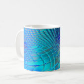 Abstrakter Hintergrund. Farbenfrohe Wavy-Design-Ta Kaffeetasse (Vorderseite Links)