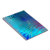 Abstrakter Hintergrund. Farbenfrohe Wavy-Design-Ta Notizblock (Rechte Seite)