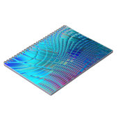 Abstrakter Hintergrund. Farbenfrohe Wavy-Design-Ta Notizblock (Linke Seite)