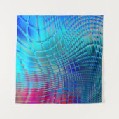 Abstrakter Hintergrund. Farbenfrohe Wavy-Design-Ta Wandteppich (Vorderseite (Horizontal))