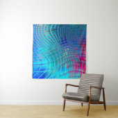 Abstrakter Hintergrund. Farbenfrohe Wavy-Design-Ta Wandteppich (Beispiel)