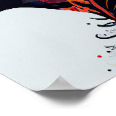 Abstrakter Hintergrund farbig Poster (Ecke)