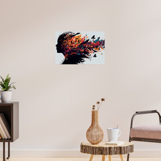 Abstrakter Hintergrund farbig Poster (Wohnzimmer 3)