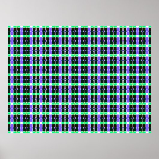 abstrakter Hintergrund, farbiges Tartanmuster, mod Poster (Vorne)