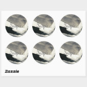 Abstrakter Hintergrund, Farbstruktur. 4 Runder Aufkleber (Blatt)